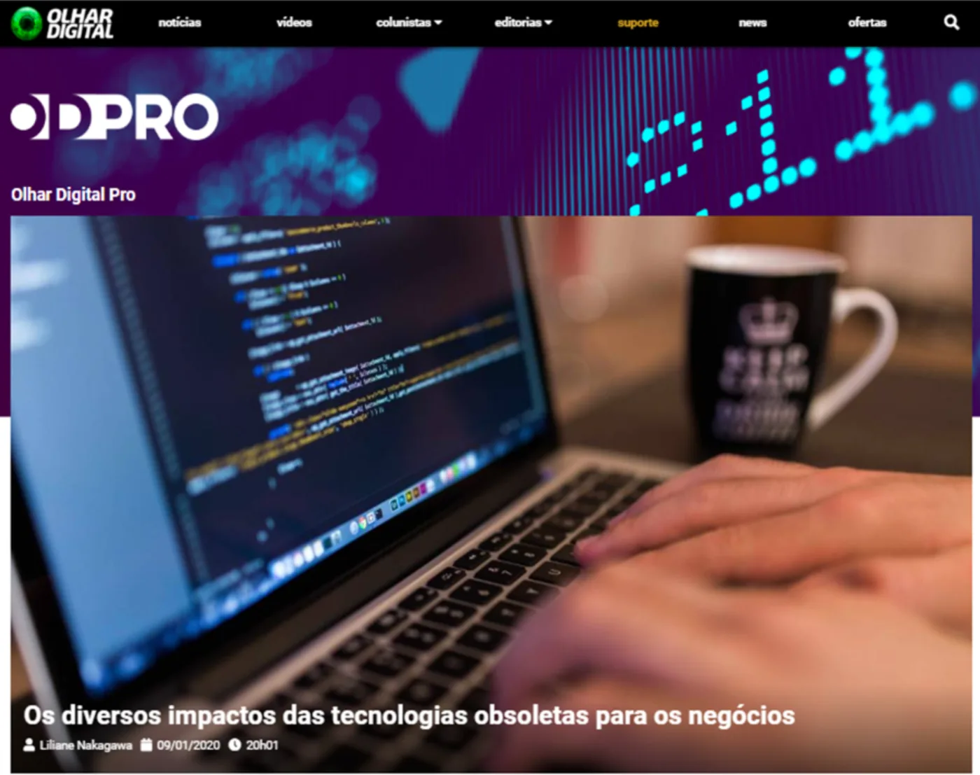 Elemar Jr. na coluna Olhar Digital Pro sobre tecnologias obsoletas